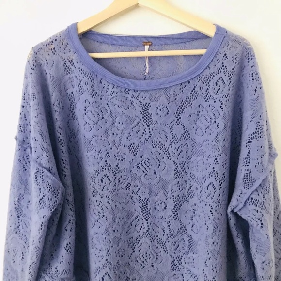 NWOT FP Not Cold in This Lace Pullover Top XS - Picture 5 of 7